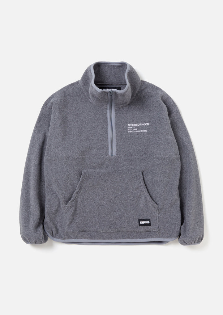 FLEECE HALF ZIP SHIRT LS