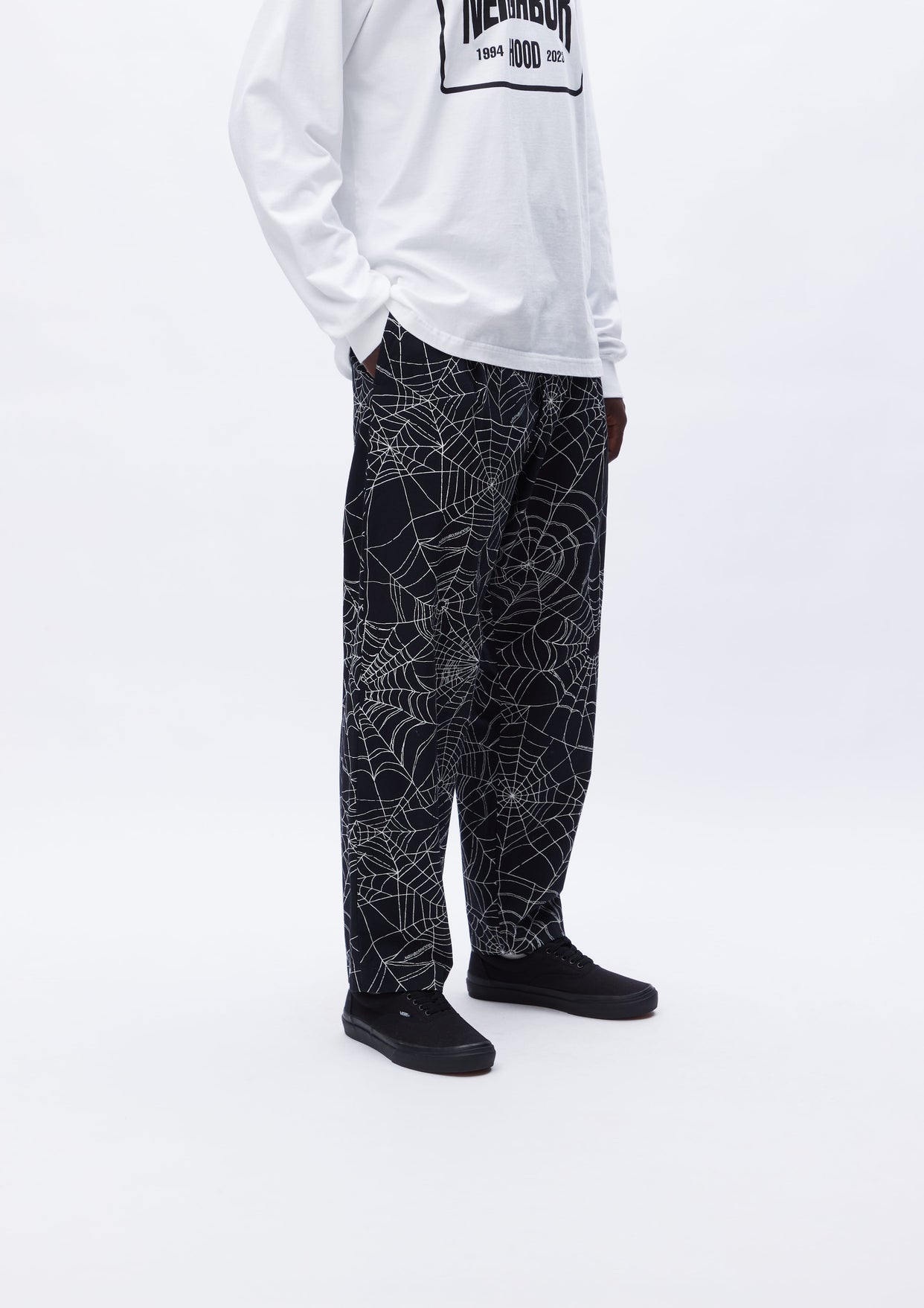 SPIDERWEB TUCK PANTS