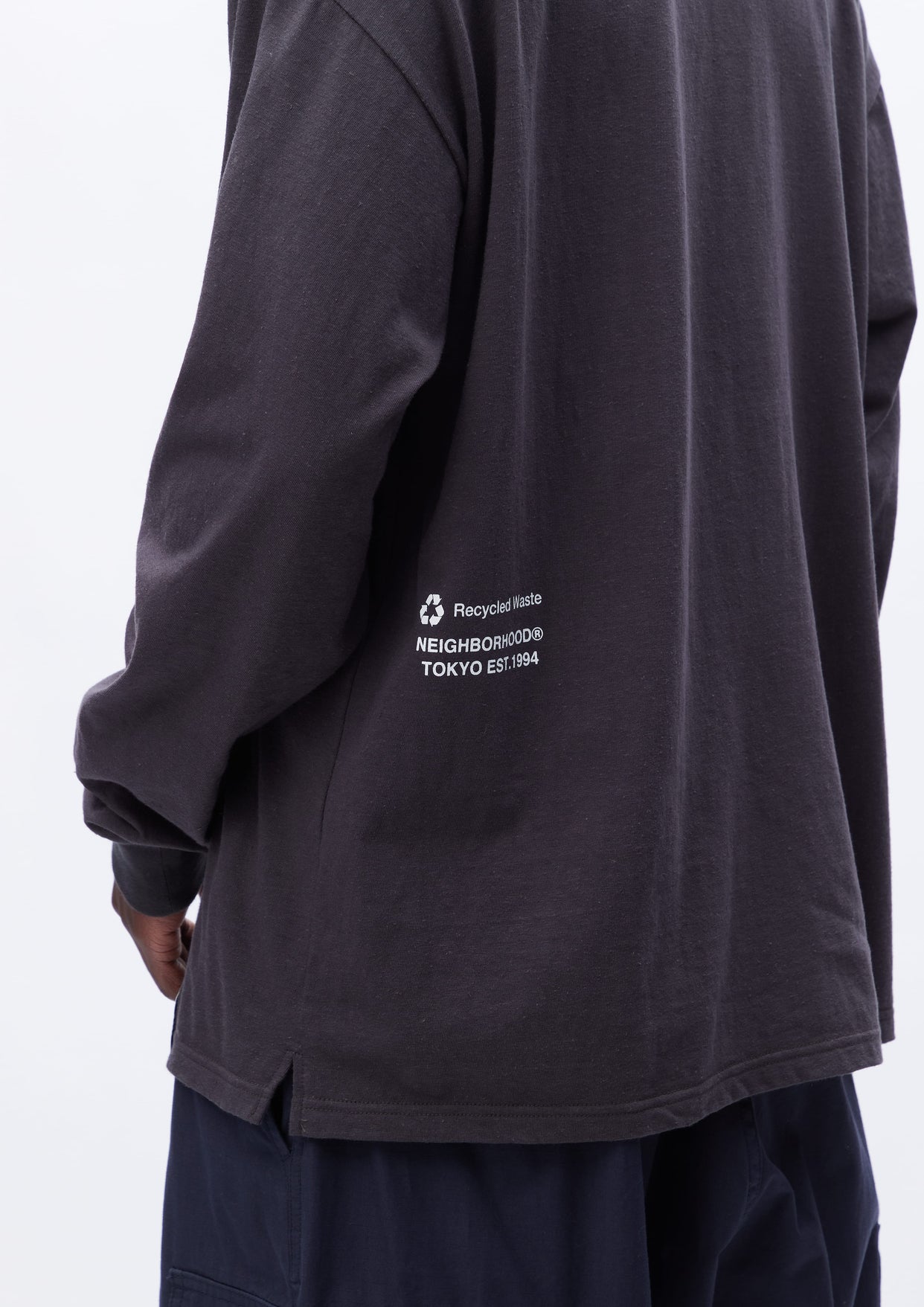 大好き S LS CREWNECK PRINT LOGO NEIGHBORHOOD Tシャツ/カットソー(七